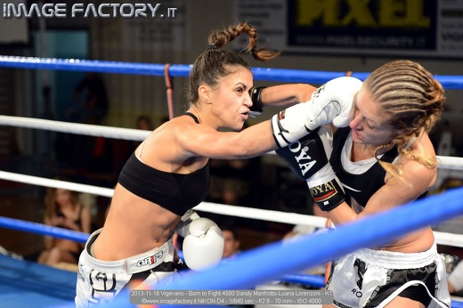 2013-11-16 Vigevano - Born to Fight 4580 Sandy Manfrotto-Luana Lorenzoni - K1